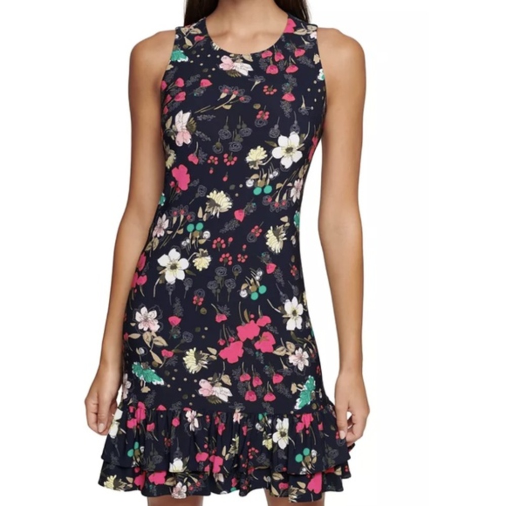 Tommy Hilfiger Collage Floral Sheath Dress -‎ Medium